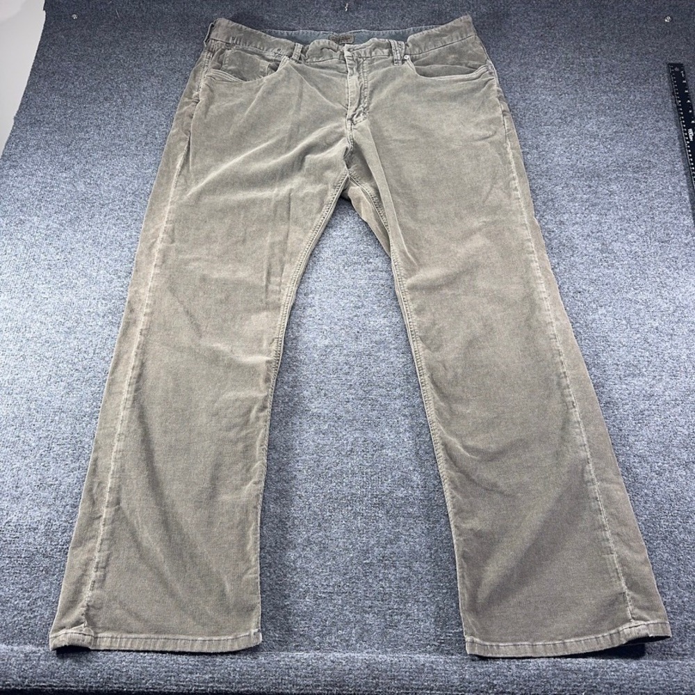 Tommy Bahama Mens Corduroy Pants 40x32 Standard Leg Straight Olive Taupe Stretch - Picture 2 of 7
